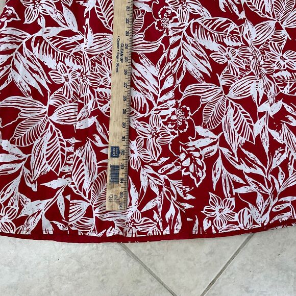 Robbie Bee Halter Fit /Flare Skater dress women’s  size 12 Tropical Floral Print - Picture 11 of 13